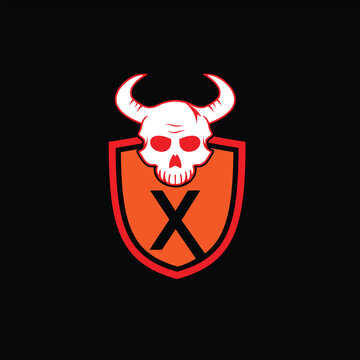 recommend clip art: X letter Logo with Shield, X shield logo design template