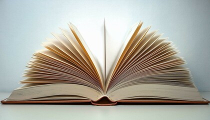 Fototapeta premium open book isolated on white background