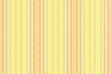 Invitation background seamless lines, composition textile pattern texture. Yure vector fabric stripe vertical in yellow and orange colors.