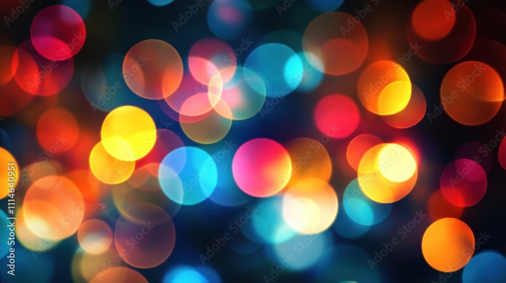 Aufkleber Abstract Colorful Bokeh Lights Background Image