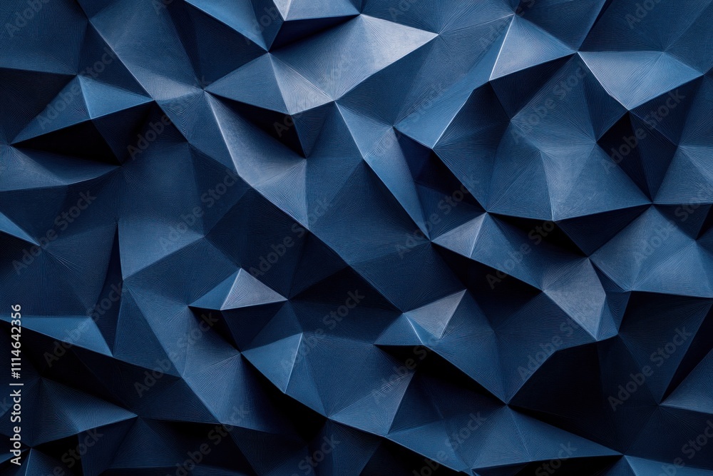 Poster abstract blue geometric pattern deep texture background