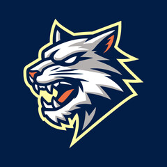 Fierce Wildcat Head Vector Sports Mascot Logo &ndash; Bold and Dynamic Team Branding