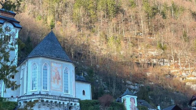 Parish Church of the Assumption of Mary (Maria am Berg) in Hallstatt, Austria 