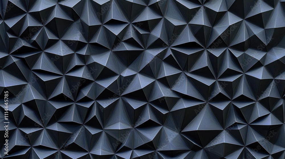 Poster abstract dark grey triangular geometric pattern