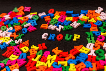 Colorful Wooden Letters Spelling 