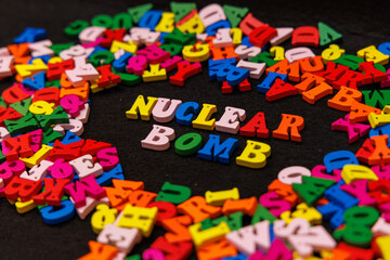 Colorful Wooden Letters Spelling 