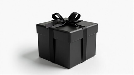 Obraz premium black gift box