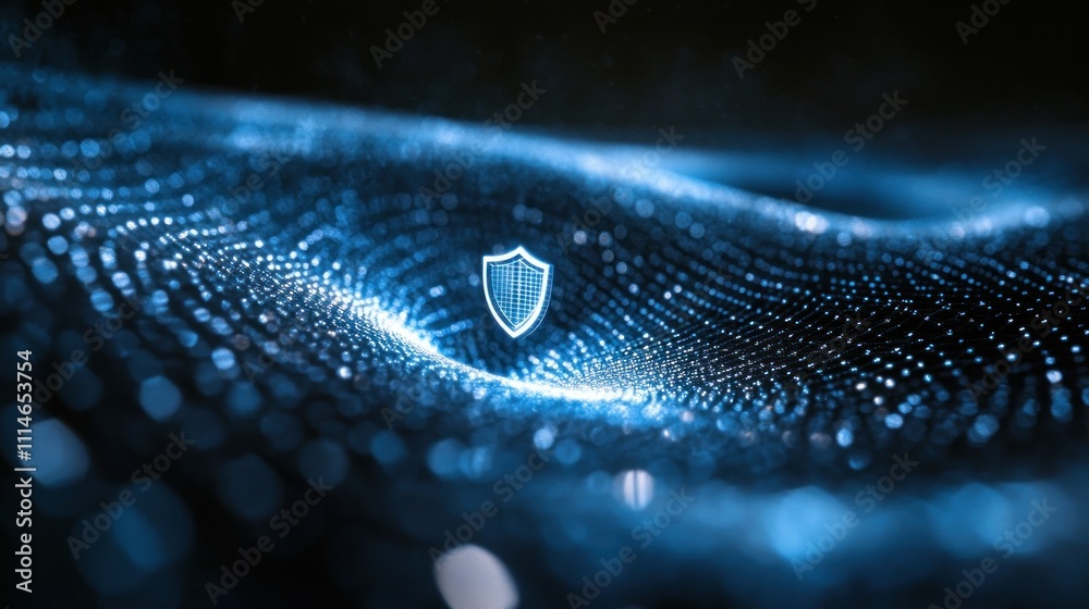 Poster Digital Shield Protecting Data Network Flow