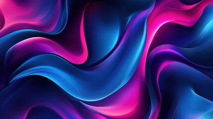 Fototapeta premium Abstract Swirling Blue And Pink Liquid Wave Design