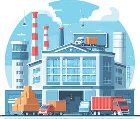 Fototapeta premium warehouse vector