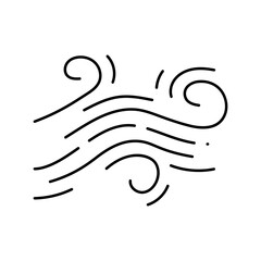 Obraz premium speed turbine line icon vector. speed turbine sign. isolated contour symbol black illustration