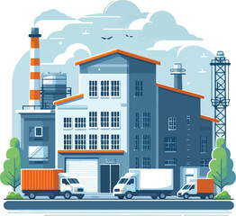 Fototapeta premium warehouse vector