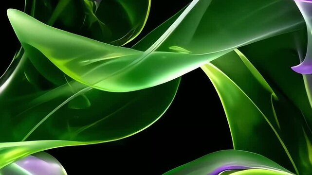 abstract green background with leaves and vegetation, live wallpaper for phone