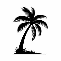 Fototapeta premium Palm trees icon simple style