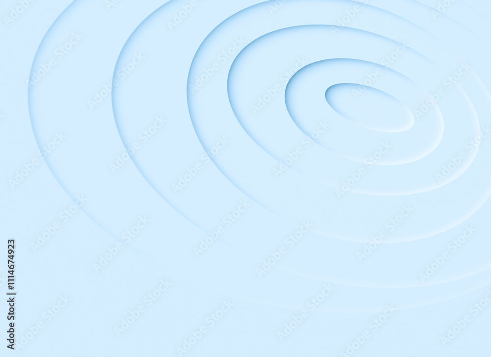 Poster abstract background of layered light blue circles with 3d effect. high resolution full frame backgro