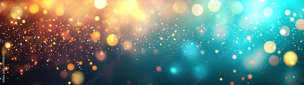 Poster Abstract Background Of Sparkling Lights And Bokeh