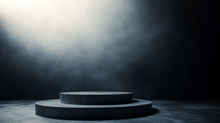 Dark Moody Concrete Platform  Stage  Pedestal  Display  Studio Backdrop  Product Presentat