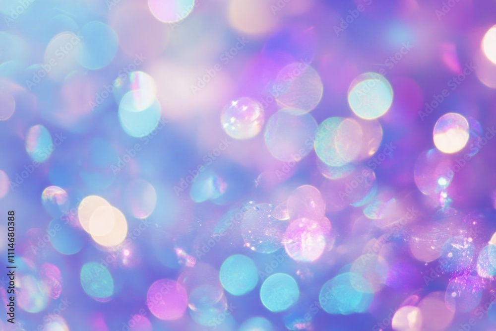 Poster Pastel Bokeh Lights Abstract Background Image