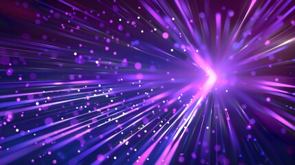 Naklejka premium Abstract Purple and White Light Burst