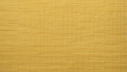 Fototapeta premium Yellow linen fabric cloth texture for background, natural textile pattern