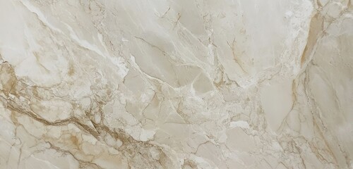 Obraz premium Ivory marble with beige veining, seen from a wide angle to emphasize the natural, luxurious texture.