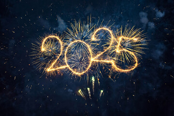 Happy New Year 2025 background