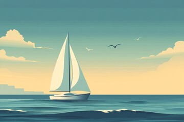Fototapeta premium calming flat vector background 