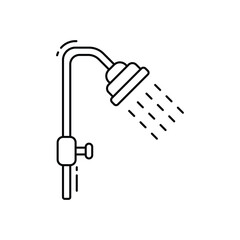 Obraz premium Shower vector icon