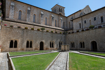 Fototapeta premium Veroli, Lazio. The Cistercian Abbey of Casamari.