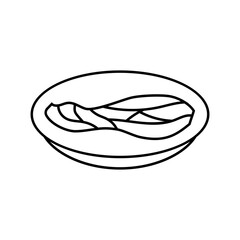 chinese tea chinese cuisine line icon vector. chinese tea chinese cuisine sign. isolated contour symbol black illustration