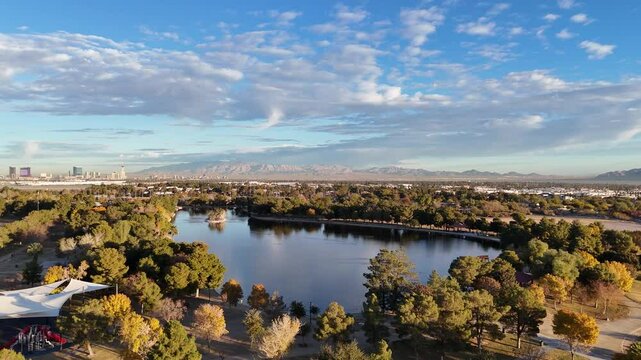 Sunset Park 14-acre man made Lake in Las Vegas