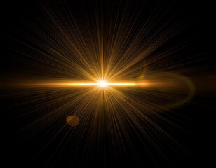 Fototapeta premium abstract lens flare light on black background