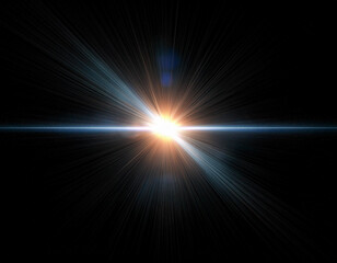 Obraz premium abstract lens flare light on black background