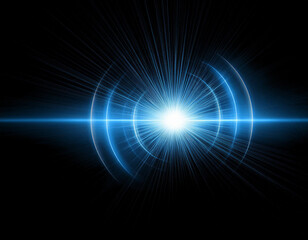 Obraz premium abstract lens flare light on black background