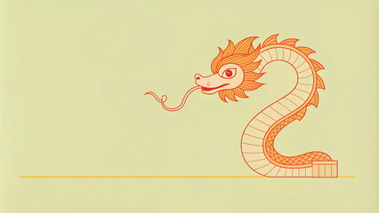 Fototapeta premium chinese new year snake