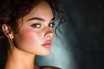 Captivating portrait of a young woman