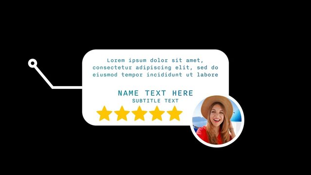 Call Out Testimonial Review Title with Image