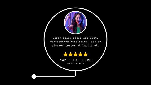 Call Out Testimonial Review Title with Picture