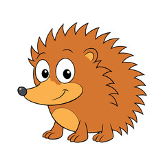 Porcupine cartoon vector design