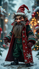 Mischievous Holiday Villain: Festive Chaos Personified - Perfect for Edgy Christmas Marketing Campaigns