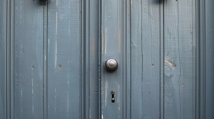 Fototapeta premium Retro door with knob close up generated ai