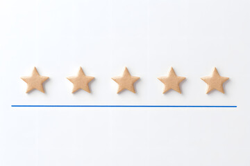 Obraz premium Feedback Form with Different Sections and Golden Stars - Interactive Design for Rating and Customer Input