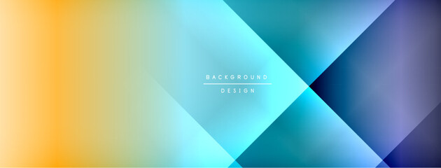 Fototapeta premium Dynamic shadow lines with gradient colors geometric background