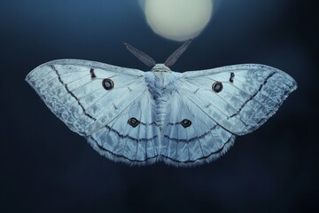 Obraz premium Enchanted Night Moth: A Majestic Night Creature