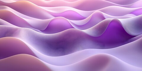 Fototapeta premium A mesmerizing abstract wave pattern in soft pastel hues of purple and pink, creating a serene and calming visual effect that evokes a sense of tranquility.