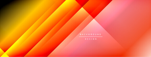 Colorful gradient with lines made of shadow and light. Creative background