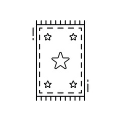 Rug  vector icon