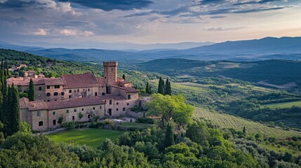 Majestic Italian Estate with a Panoramic View