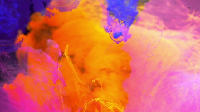 Abstract colorful background.Inks will break up when exposed to water.