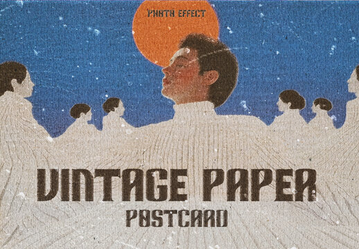 Old Photo Paper Printed Effect